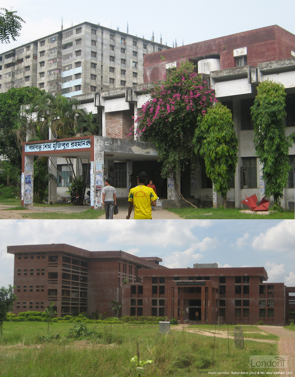 Bangabandhu Sheikh Mujibur Rahman Hall at Dhaka University and Jahangirnagar University