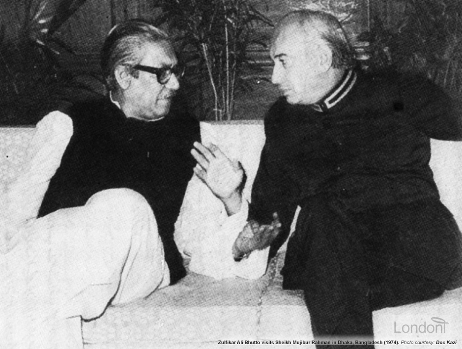 Sheikh Mujibur Rahman and Zulfiqar Ali Bhutto