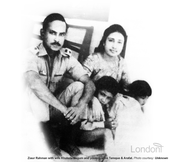 Ziaur Rahman, Khaleda Zia, Tarique and Arafat Rahman