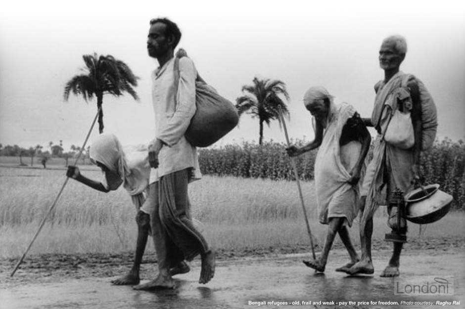 Old and frail Bengali refugees (1971)